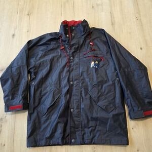 Tintin Men's Rain Jacket Size L Navy